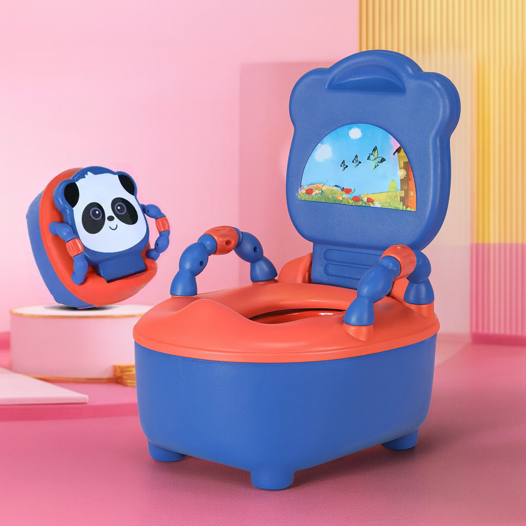Troninho Infantil Desfralde Privadinha Panda Azul Deend em Oferta na Shopee