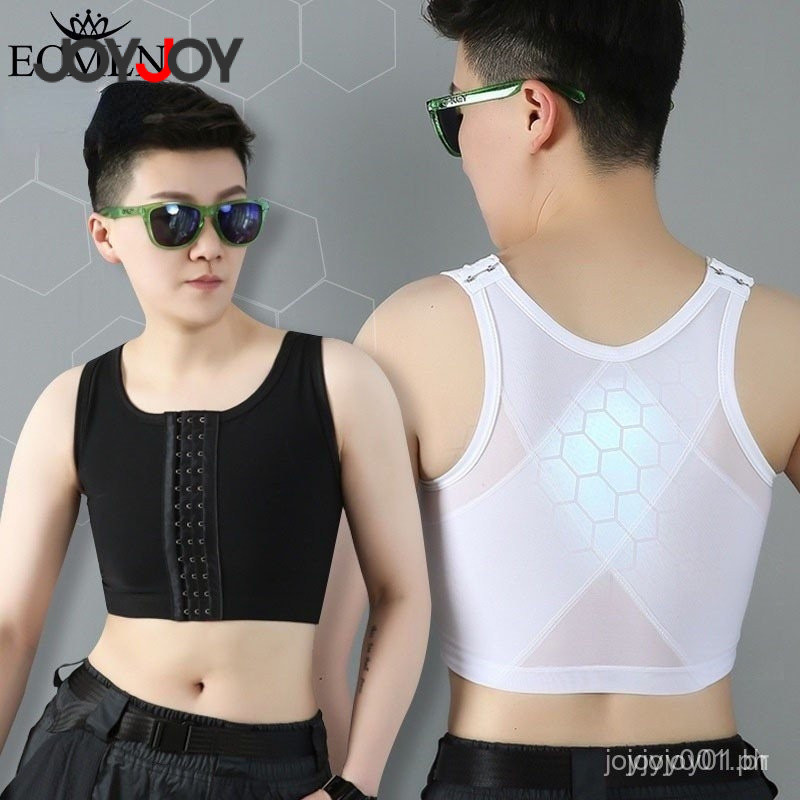 Fita de Peito para Mulheres Homens Sutiã Lésbico com Gancho Plus Size Colete Pull Over Binde Corset Sutiã de Malha em Oferta na Shopee