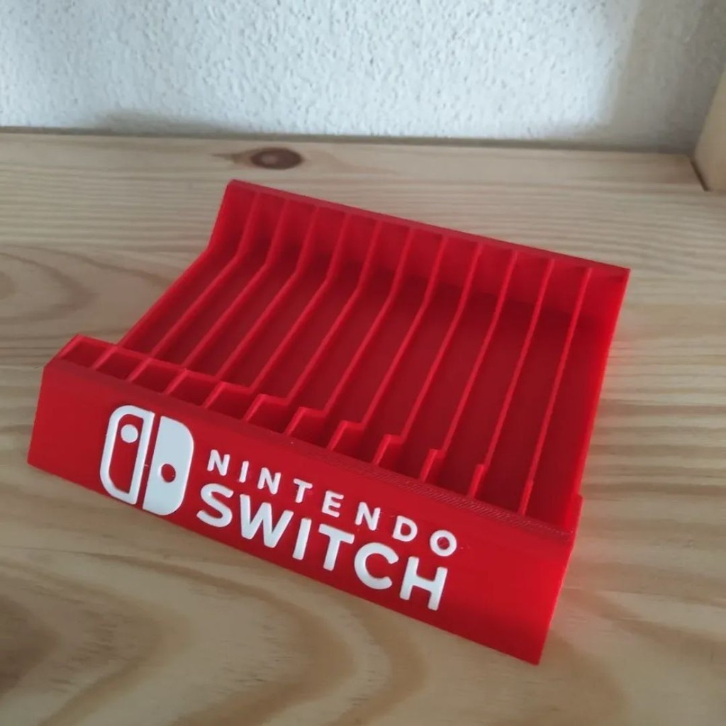 Suporte Jogos Nintendo Switch Organizador Cartuchos Gamer Geek Criativo Impressão 3D Acessório Estilizado Decorativo