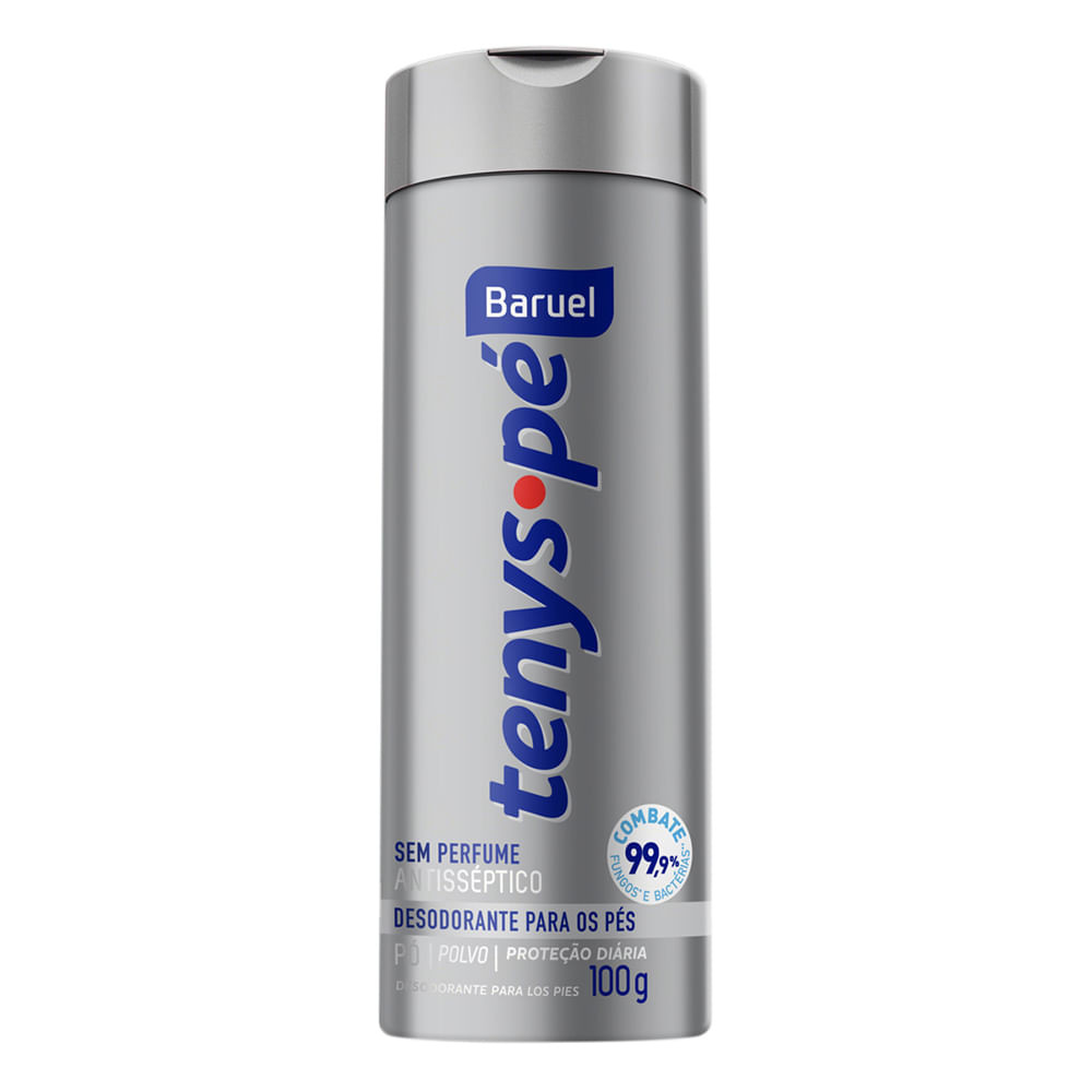 Tenys Pé Baruel Talco Sem Perfume 100g - Beauty
