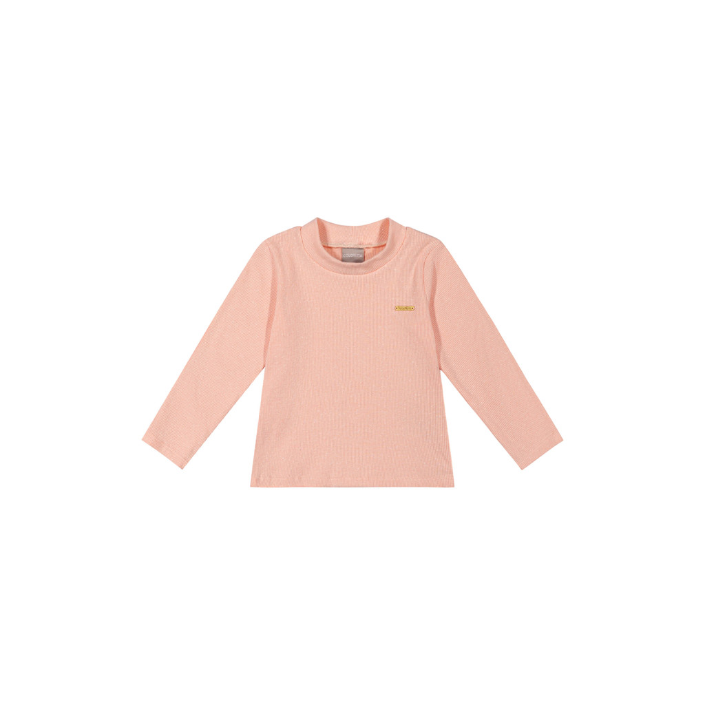 Blusa Infantil Menina Canelada Colorittá Rosa - Baby & Kids Fashion