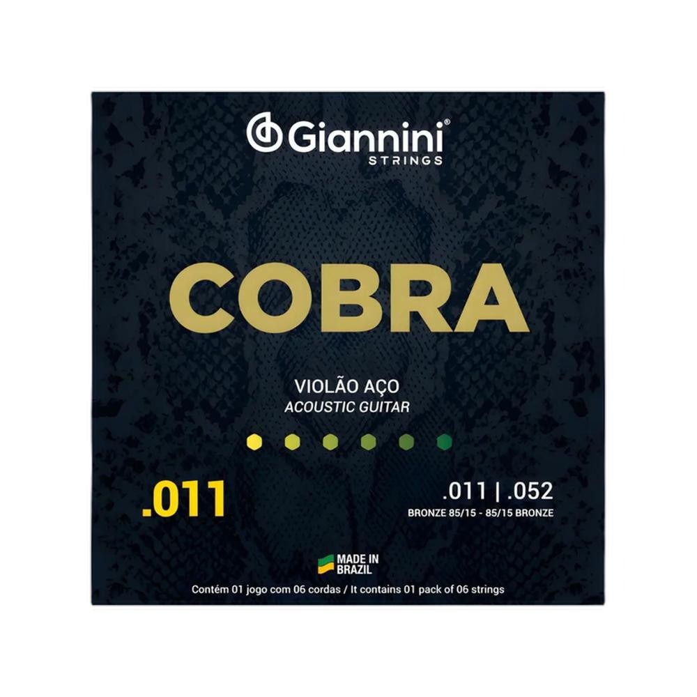 ENCORDOAMENTO VIOLAO GIANNINI GEEFLKF BRONZE FOSFORO 0.011