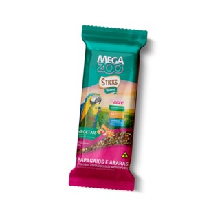 Sticks Natural Megazoo Vegetais para Papagaios e Araras 120g em Oferta na Shopee