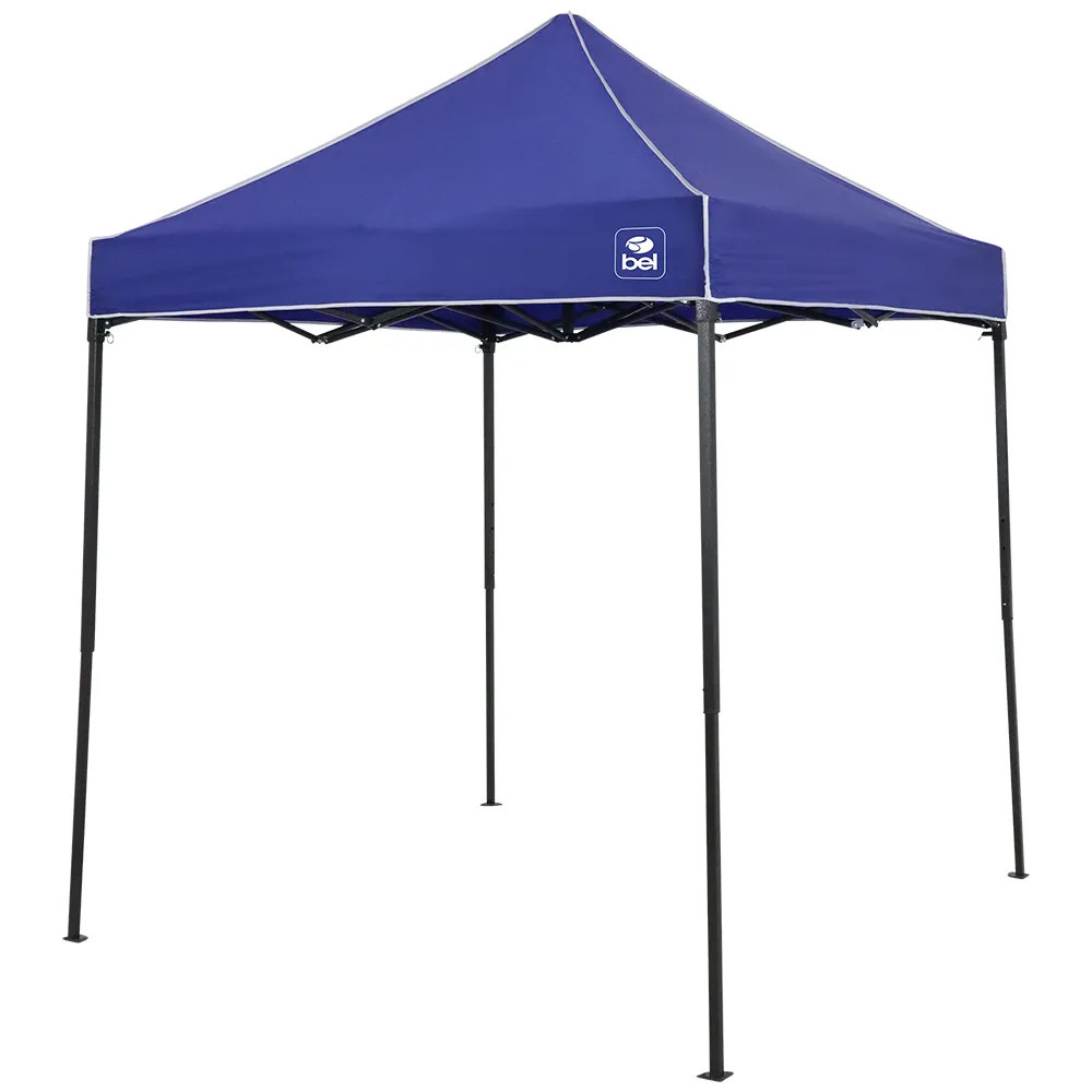 Gazebo Dobrável Azul Belfix de 2x2 Metros Pagoda Flex com FPS 60 Proteção Para Jardins e Camping