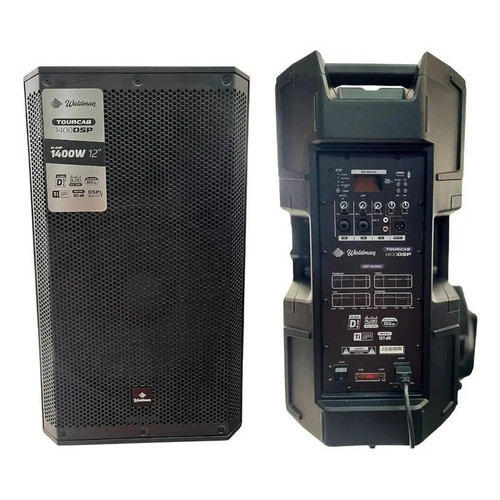 Caixa De Som Amplificada Ativa 12 Polegadas Profissional Tc-1400dsp Preto WALDMAN