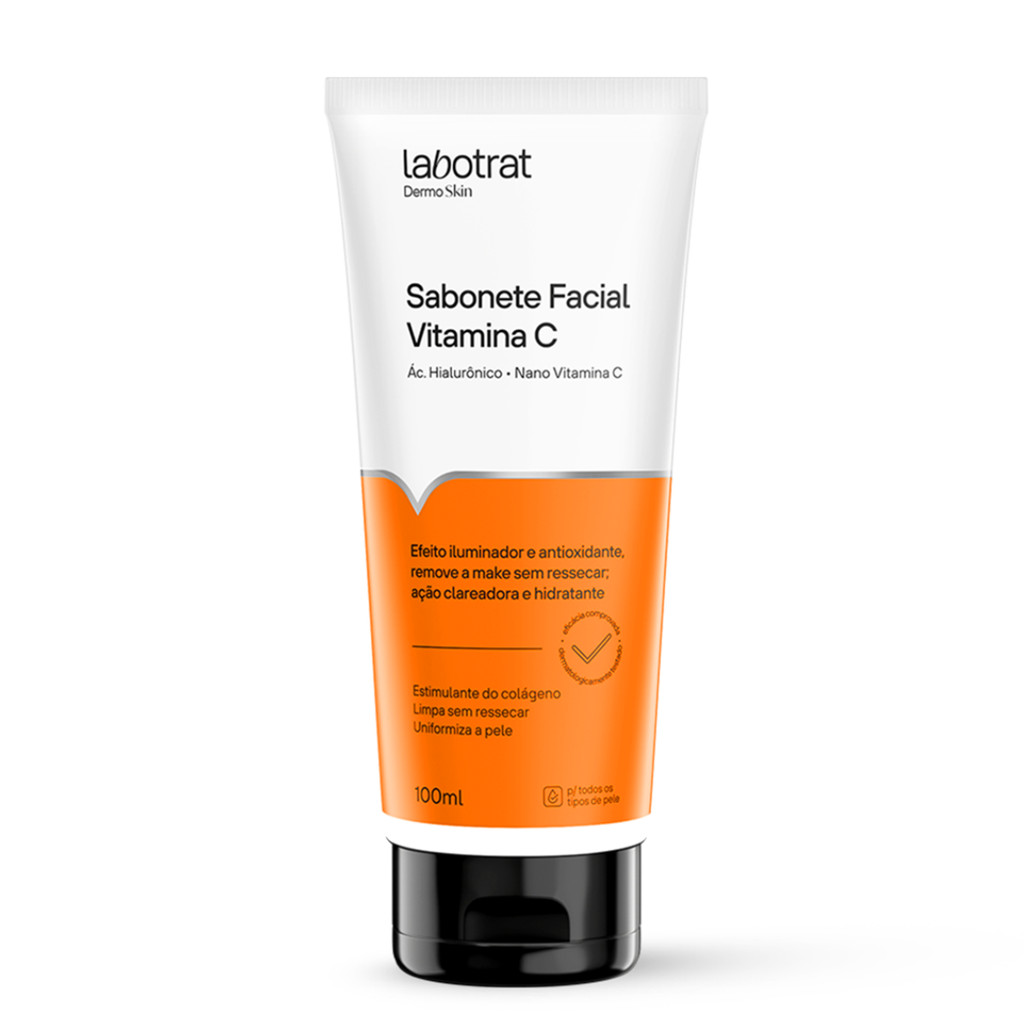 Sabonete facial vitamina C Dermo limpeza antioliosidade