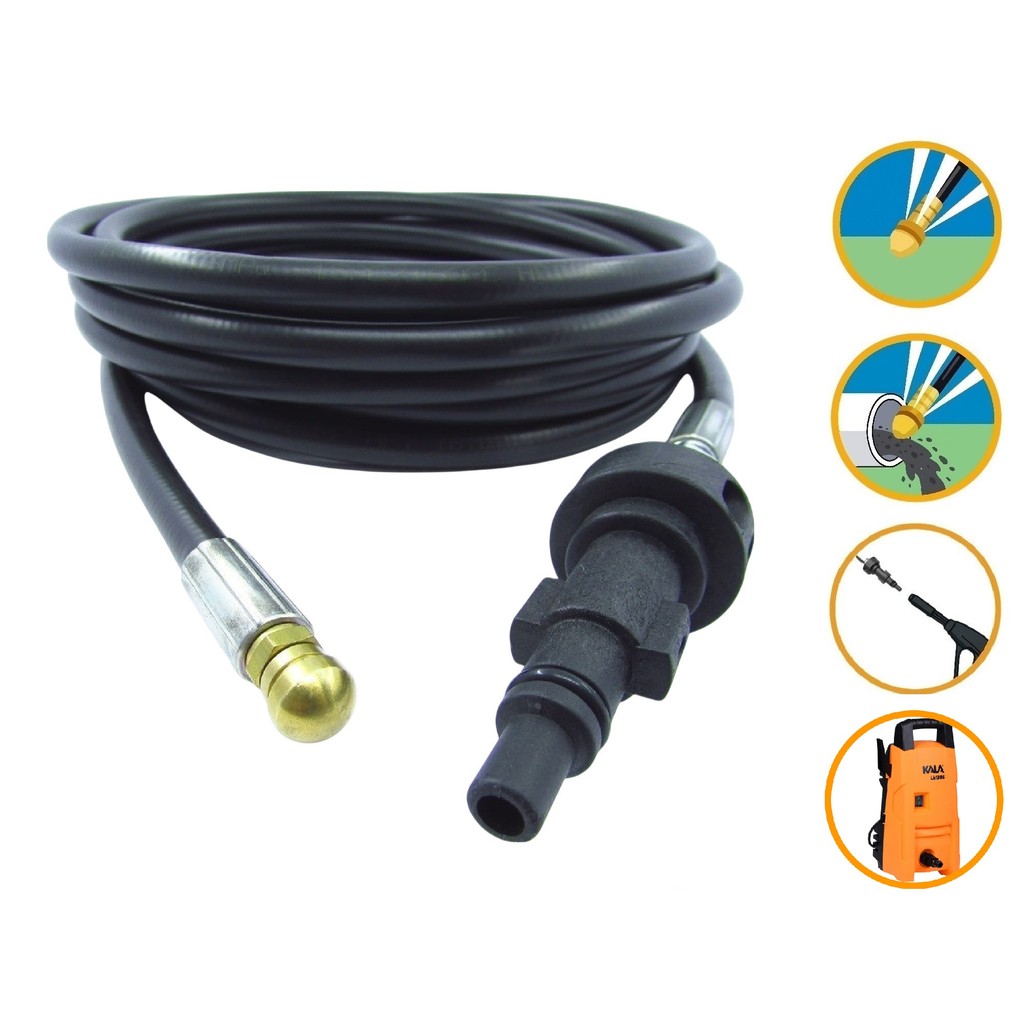 Mangueira Desentupidora 6mt Kala LK 1305 LK1305 Lavadora