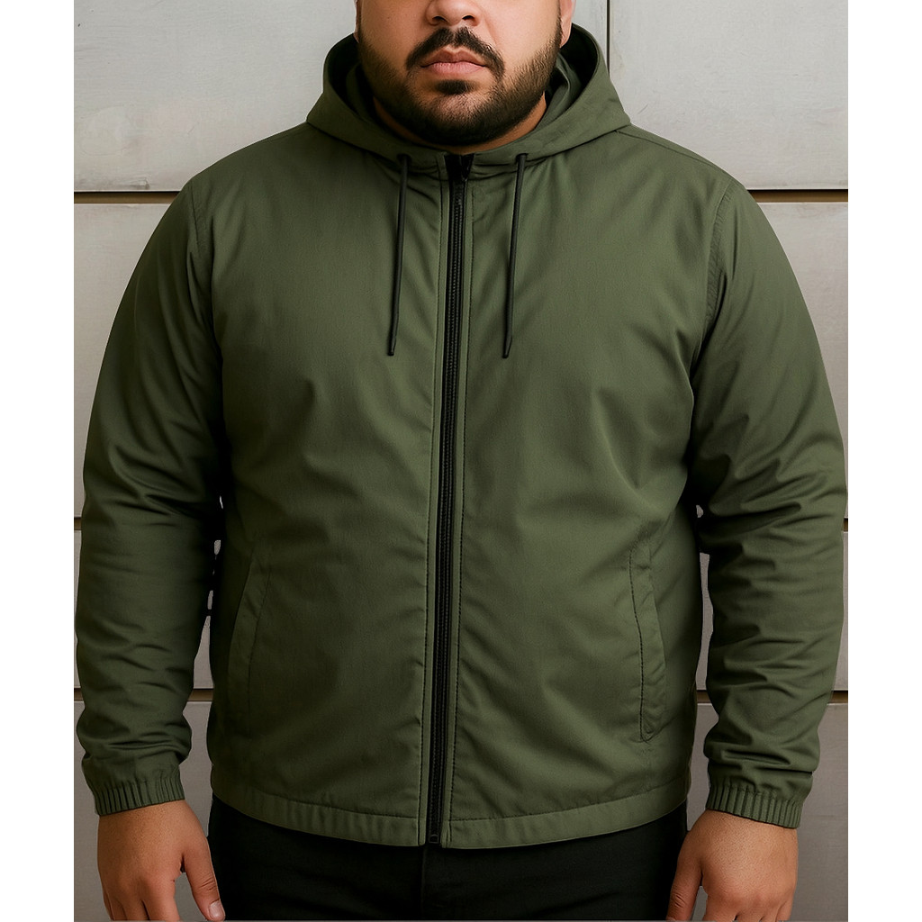 Jaqueta Corta Vento Masculina Repelente a Agua Plus Size Premium