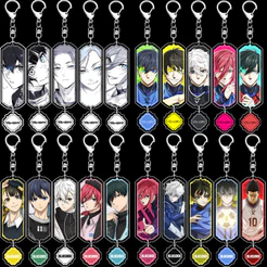 Chaveiros Blue Lock acrílico/MICHAEL KAISER/Bachira/nagi/Isagi/Itoshi Sae/Chigiri/keychains/pingente de bolsa/acrilico