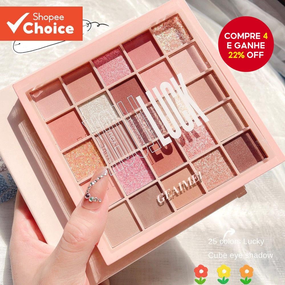 Paleta De Sombras De 25 Cores-Tons Foscos E Pérola