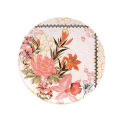 Prato De Sobremesa Cerâmica 18,5Cm Unni Buque Tropical Oxford - Original