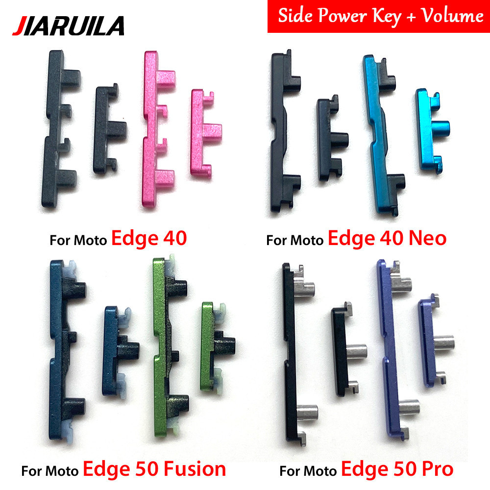 Para Moto Edge 40 40 Neo 50 Fusion 50 Pro Botão De Volume De Energia Do Telefone Novo Externo Liga/Desliga Peças Chave