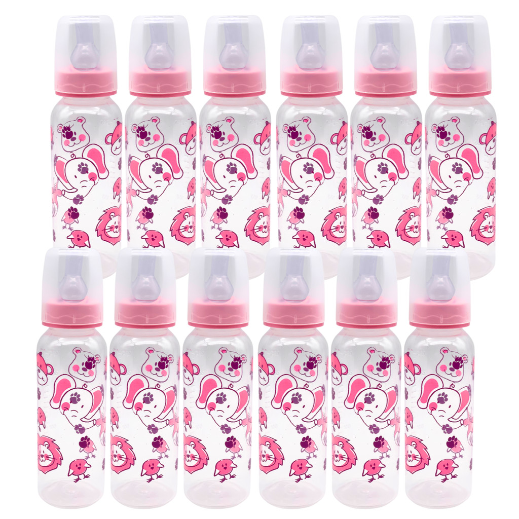 Kit 12 Mamadeiras Atacado Anplas 240ml Bico Redondo