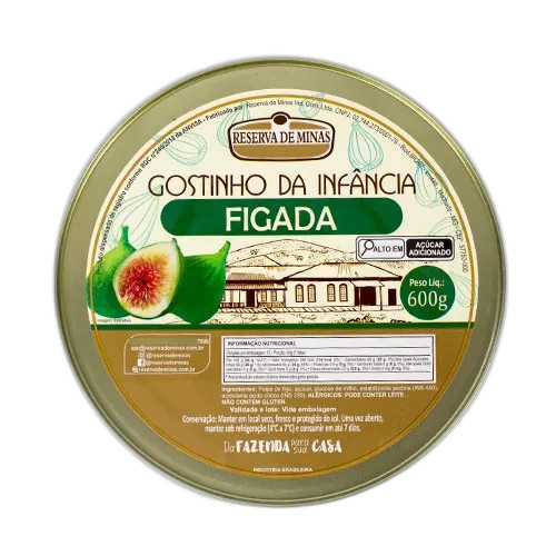 Fígada Reserva De Minas 600gr Gostinho Da Infância - Figo