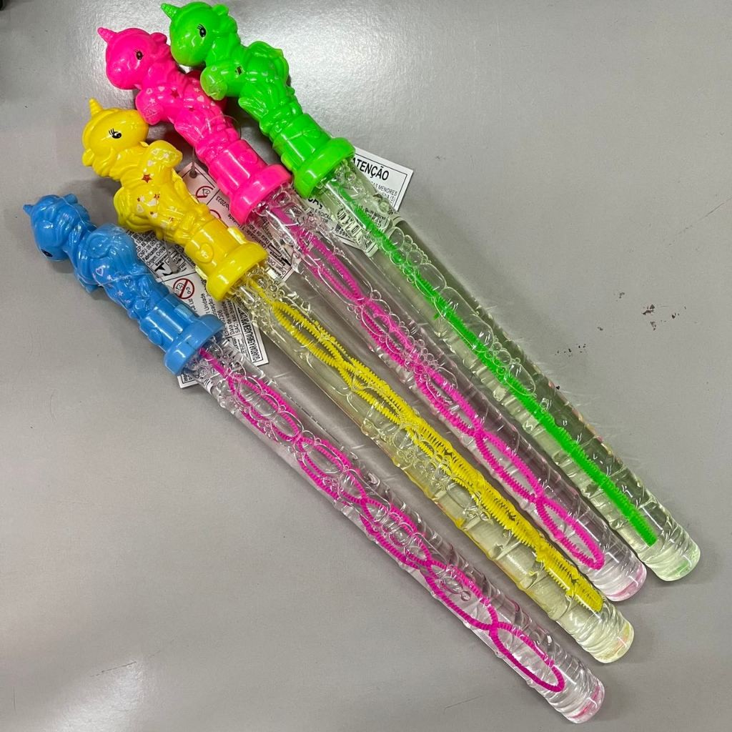 Bastão Unicornio Bolhas De Sabão Lança Bolinhas-360412 em Oferta na Shopee