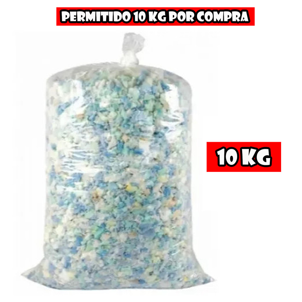 Flocos De Espuma Especial Para Enchimento De Puff Gigante 10kg Floco
