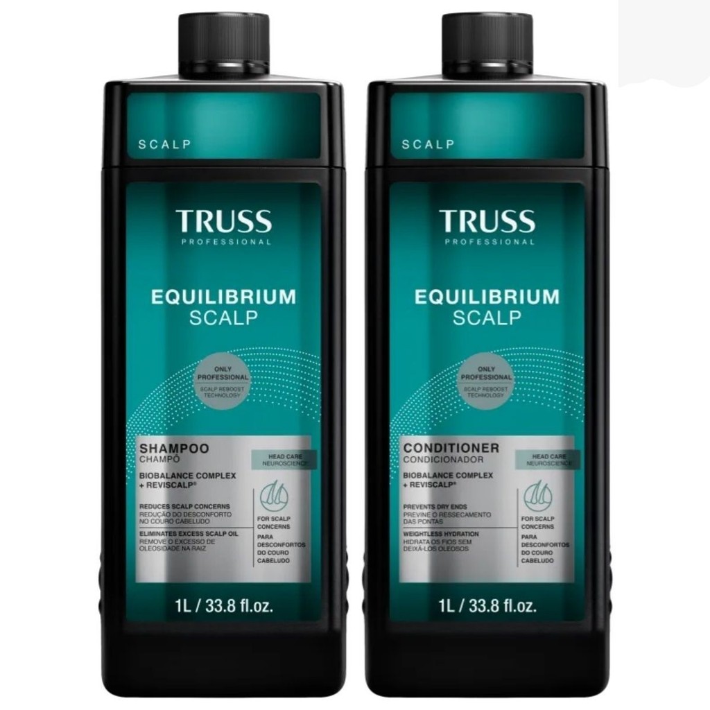 Kit Equilibrium Scalp Shampoo + Condicionador 1 Litro Truss