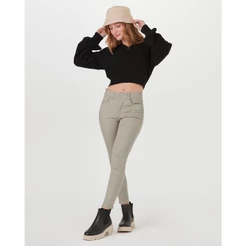 Calça Skinny Feminina Cintura Média Em Flex Jeans