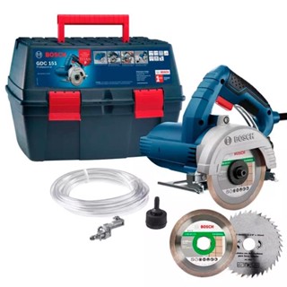 Serra Mármore 5 POL 1500W GDC 151 Maleta. Kit Refrigeração e Disco BOSCH + 1 Disco p/ Madeira em Oferta na Shopee