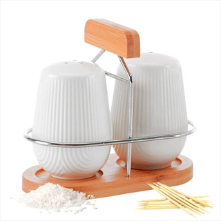 Saleiro e Paliteiro Oásis 90ml Com Suporte - 3 Peças