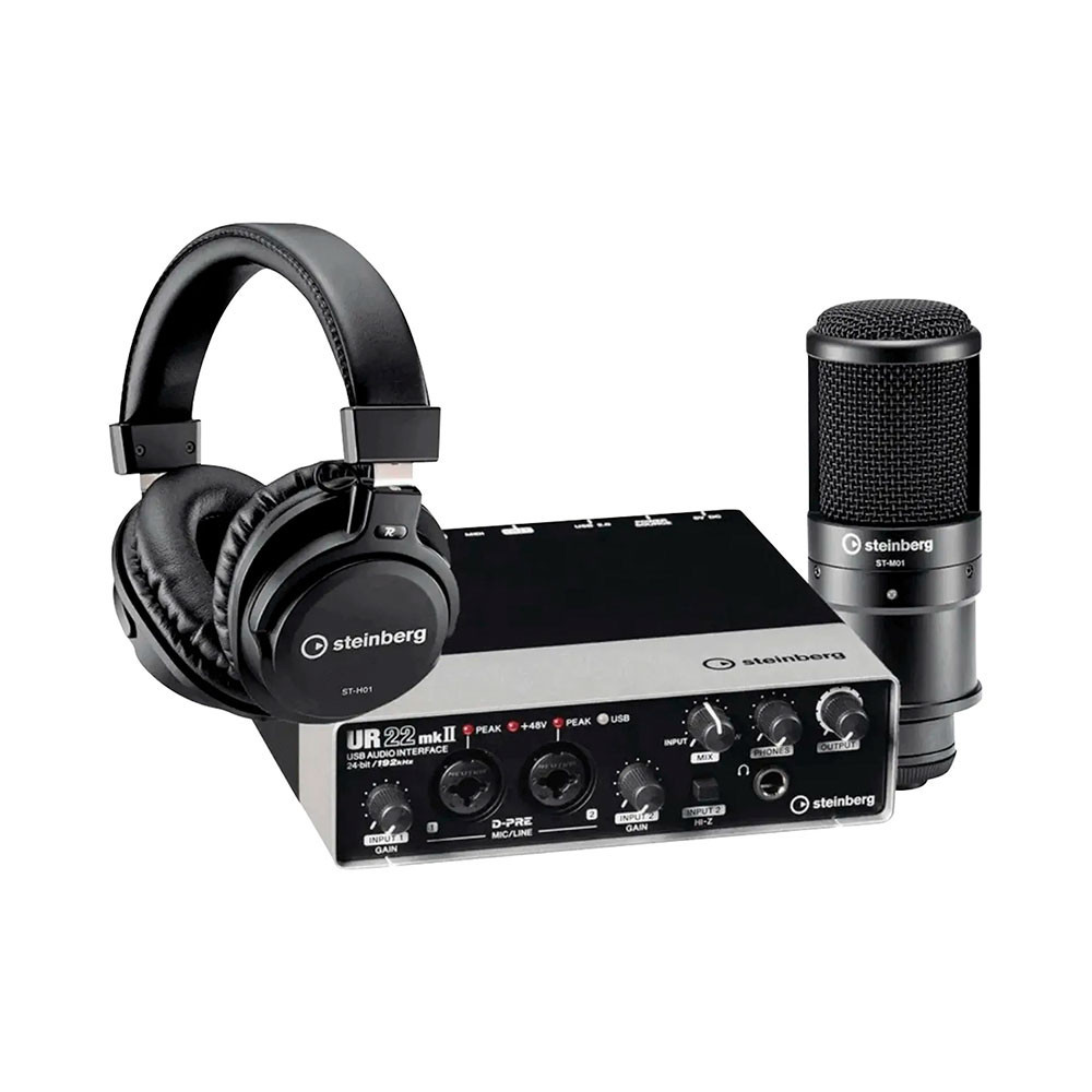 Kit de Gravação Steinberg UR22 MKII Preto - AC2972