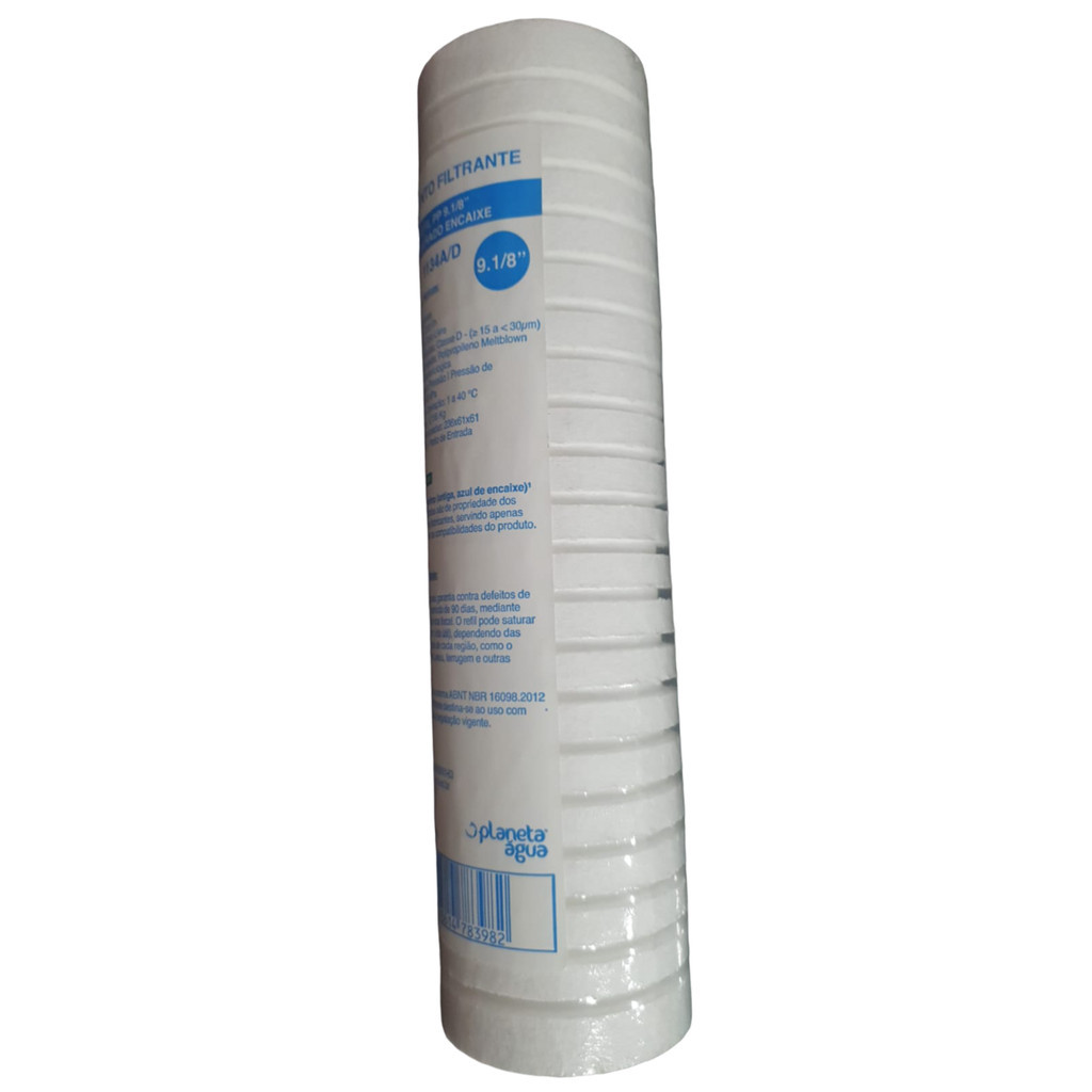 Refil PP Polipropileno 9,1/8" Encaixe 1134A/D Planeta Água