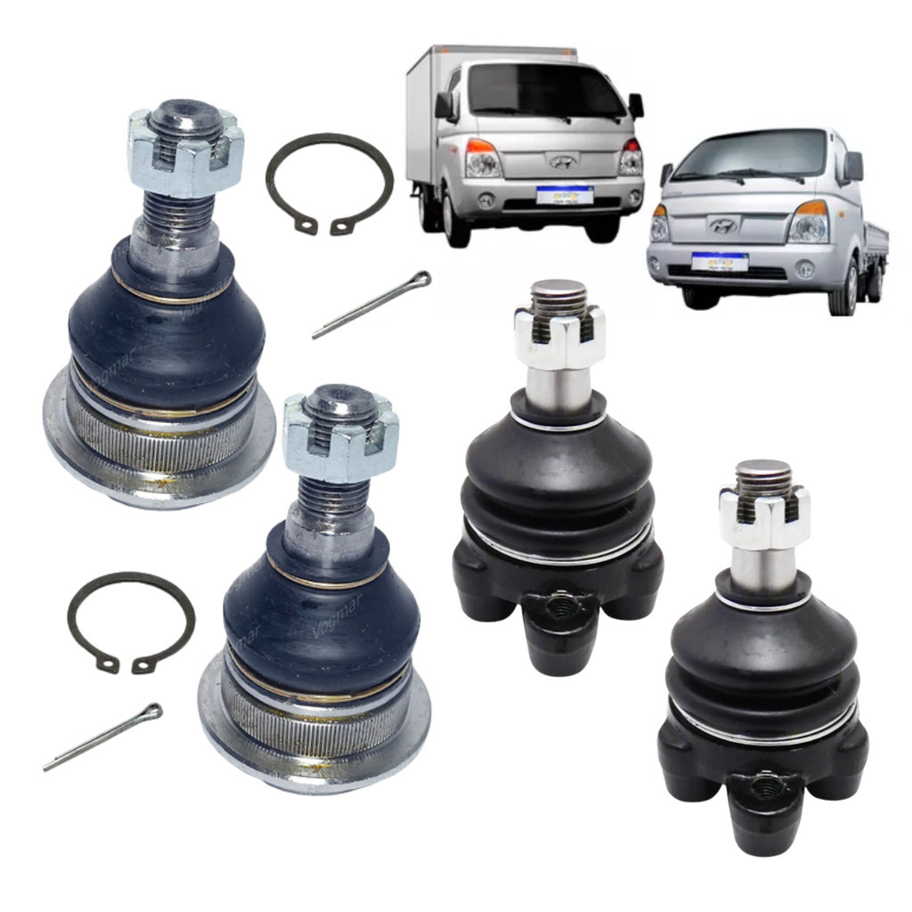 Kit Pivo Bandeja Superior + Inferior Hyundai HR 2005 a 2022 em Oferta na Shopee