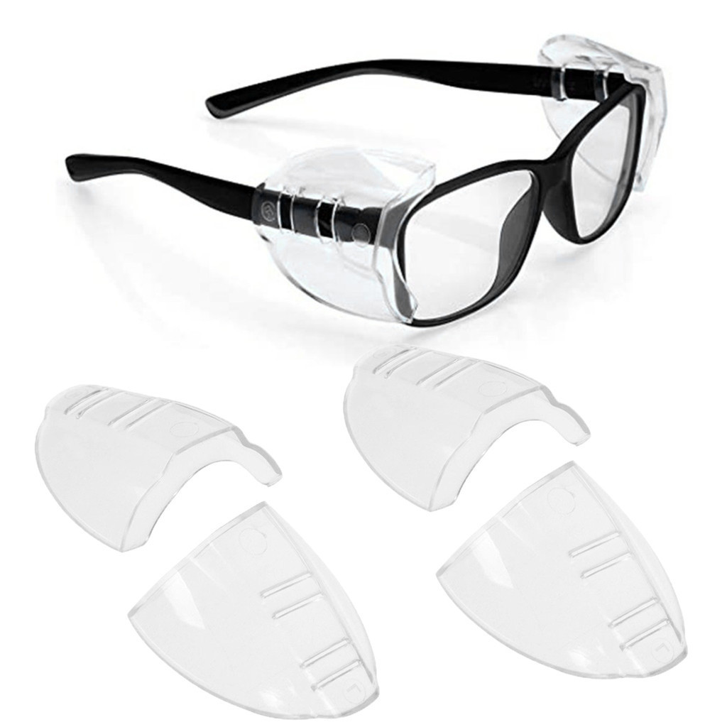 2024 Nova Moda Olho Flexível Transparente Universal Anti-Embaciamento Myopia Lateral Protetor De Miopia Óculos Sombra Para Segurança Reutilizável em Oferta na Shopee
