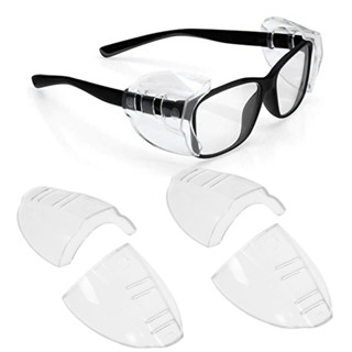 2024 Nova Moda Olho Flexível Transparente Universal Anti-Embaciamento Myopia Lateral Protetor De Miopia Óculos Sombra Para Segurança Reutilizável em Oferta na Shopee