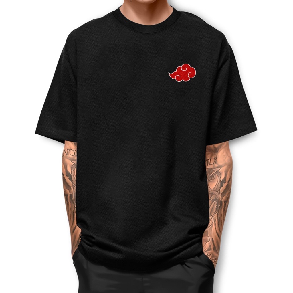 Camisa  Akatsuki Nuvem Clas Camisa Premium Basica Street Fio 30.1 Algodao Manga Curta W0