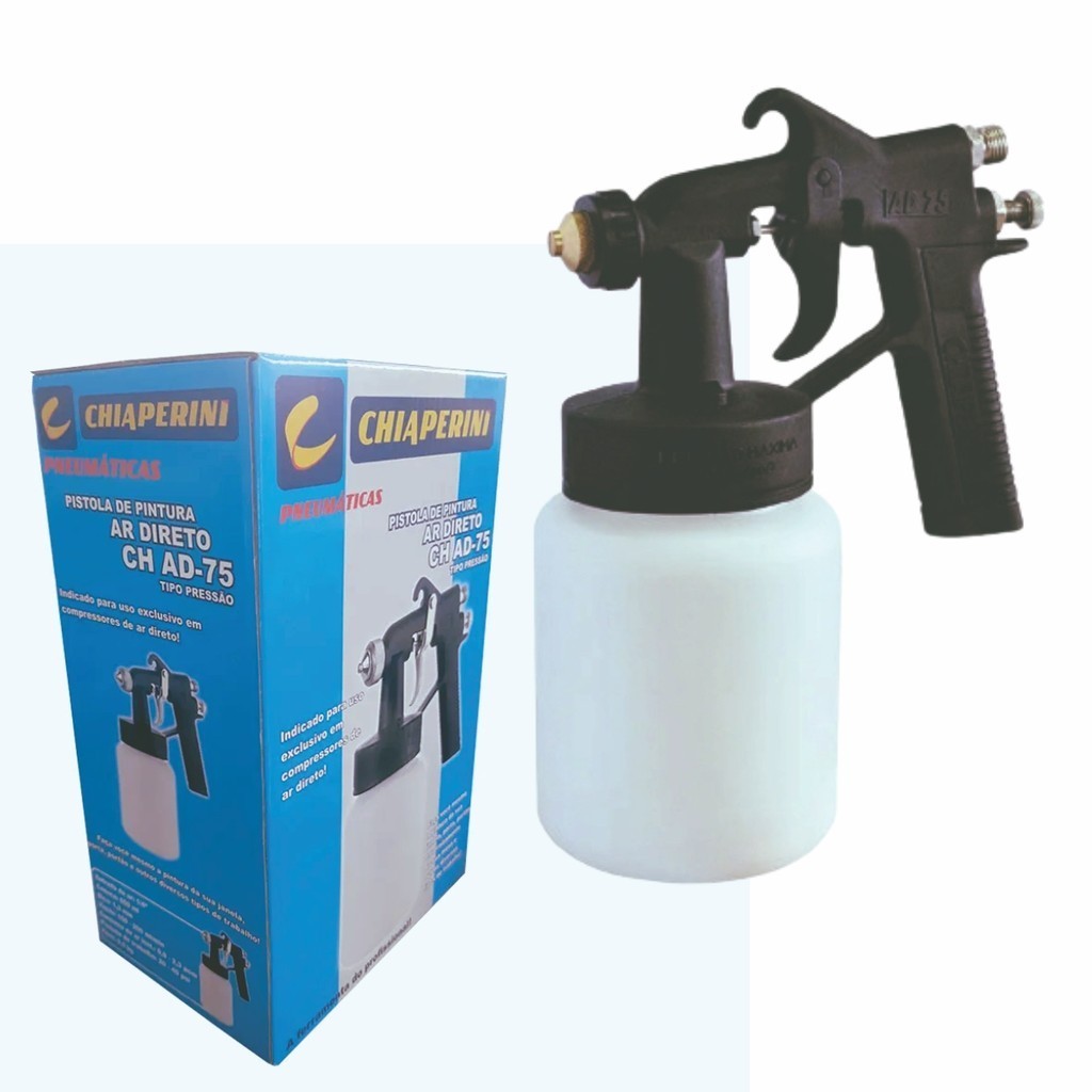 Pistola Pintura Chiaperini CH AD-75  Ar Direto Sucção 500 Ml em Oferta na Shopee