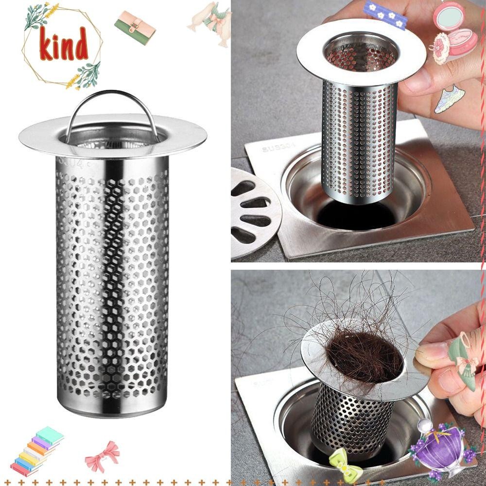 Filtro De Pia KIND Sink Strainer , Aço Inoxidável Com Alça De Malha De Drenagem Do Piso , Escoador De Resíduos Útil Anti-Pragas Entupimento Tampa De Vedação Banheiro Da Cozinha