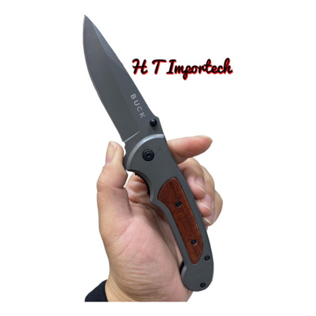 Canivete Buck Tático Saque Rápido Semi Automático Tb-148