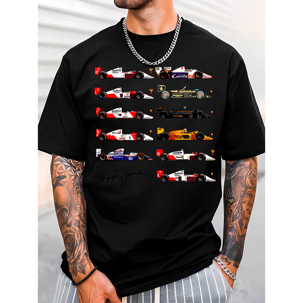 Camisa  Exclusiva forumla 1 carro ferrari  Exclusiva Estampada Lancamento 2024 Verao