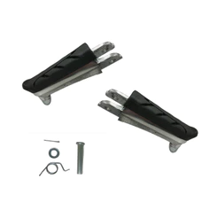 Par Pedaleira Dianteira Completa Honda Cb 500f 2014 a 2024 Cb 500x 2014 a 2024 Nc 750x 2014 a 2024 Cbr 250r 2012 a 2015