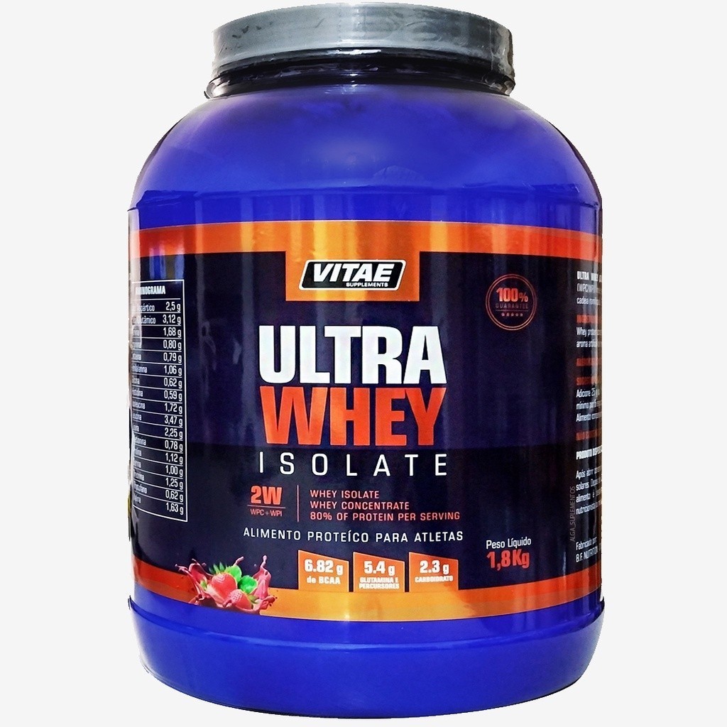 Ultra Whey Protein Isolate Vitae Pote 1,8kg Envio Rápido 2W Isolado e Concentrado em Oferta na Shopee