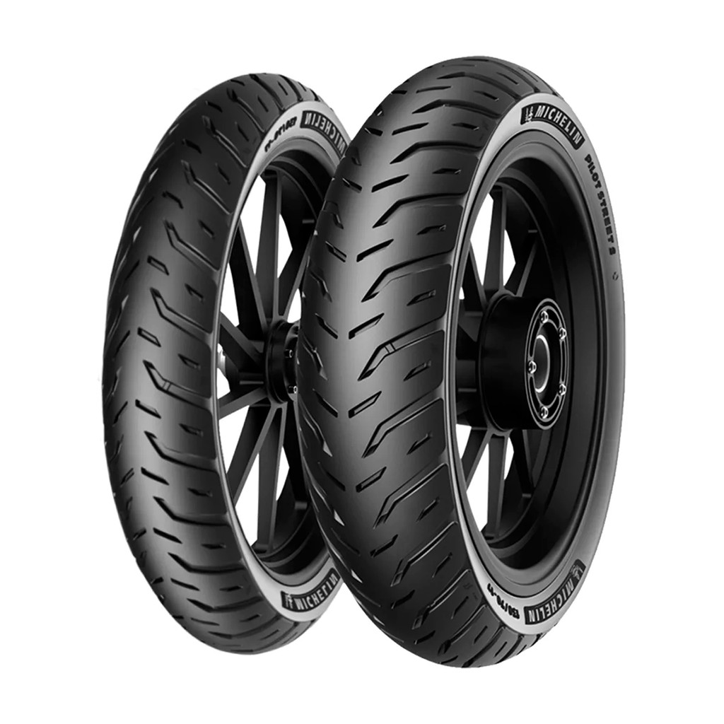 Par Pneu 90/90-18 + Pneu 80/100-18 Michelin Pilot Street 2 CG 125/150 TITAN 125/150 YBR E FACTOR