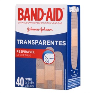 Curativo Band-Aid Transparente 40 Unidades em Oferta na Shopee