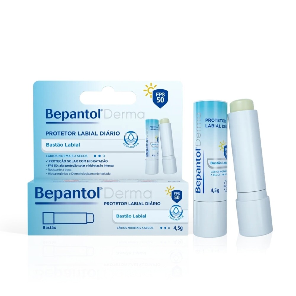 Protetor Labial Bepantol Derma FPS50 4,5g - Beauty
