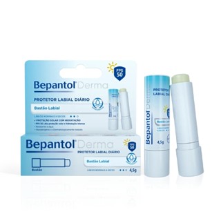 Protetor Labial Bepantol Derma FPS50 4,5g em Oferta na Shopee