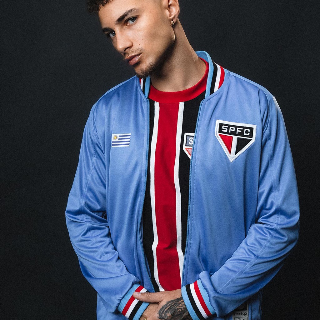 Jaqueta São Paulo Retrô Uruguai Coleção Ídolos Masculina Oficial em Oferta na Shopee