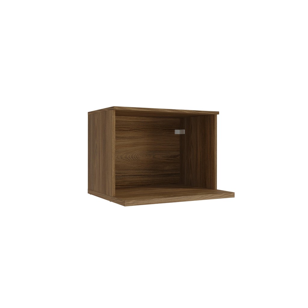 Nicho Aéreo para Microondas Celeste Kappesberg 100% MDF Nogueira 60cm - Home & Living