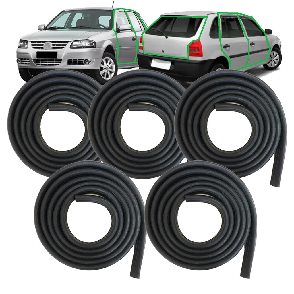 Kit Borrachas Vedação 4 Portas E Malas Gol G2 G3 G4 4 Portas em Oferta na Shopee