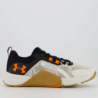 Tênis Under Armour Tribase Reps Cinza Preto e Laranja em Oferta na Shopee