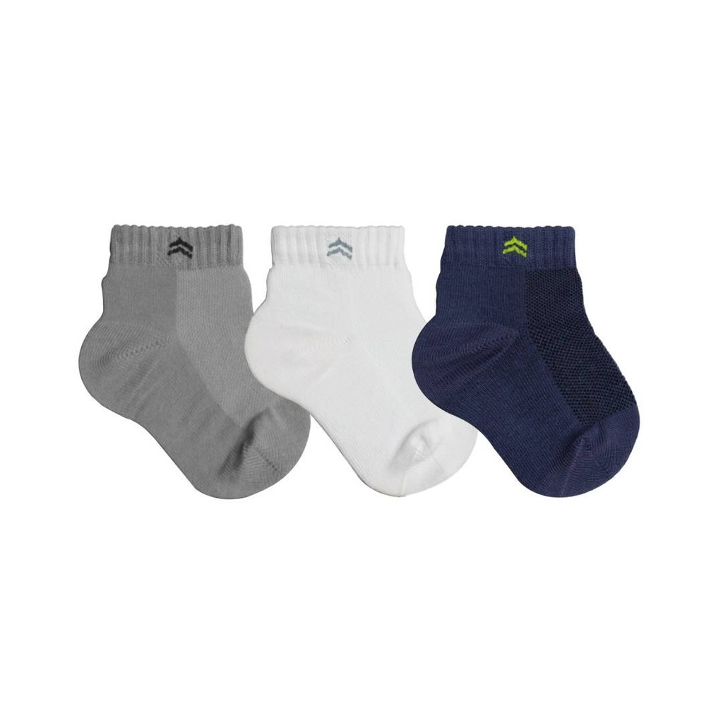 Kit 3 Pares Meia Infantil Baby Up 02025 Algodão Cano Médio em Oferta na Shopee