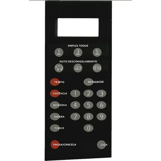 Membrana De Microondas Brastemp Bmp28 S/ Dourador Preta