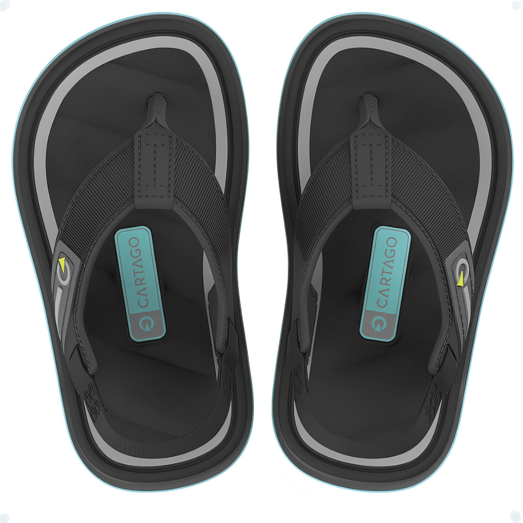 Chinelo Sandália Baby Cartago Málaga Sport Elástico Conforto Bebê Calce Fácil