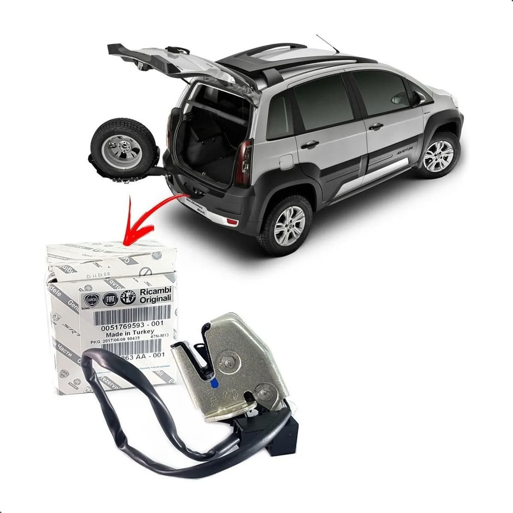 Fechadura Tampa Traseira Eletrica Estepe Fiat Idea Adventure