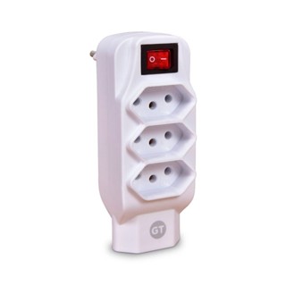 Adaptador para 4 Tomadas Padrão 2P+T com Interruptor | Goldentec em Oferta na Shopee