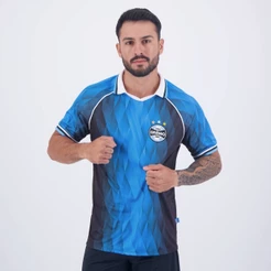 Camisa Grêmio Esportiva Preta e Azul